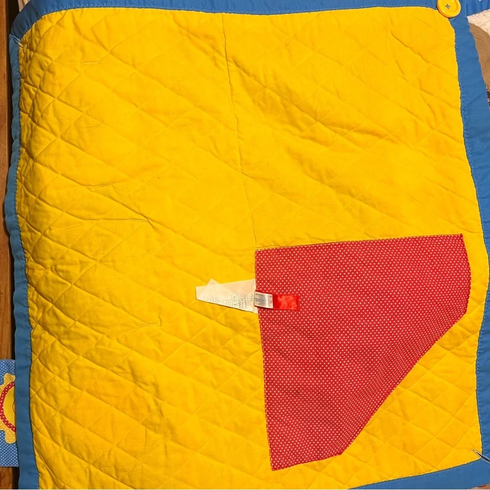 Vintage Playskool Fold ’N Go Activity Quilt Baby Sensory Mat Retro 80s 90s Toy